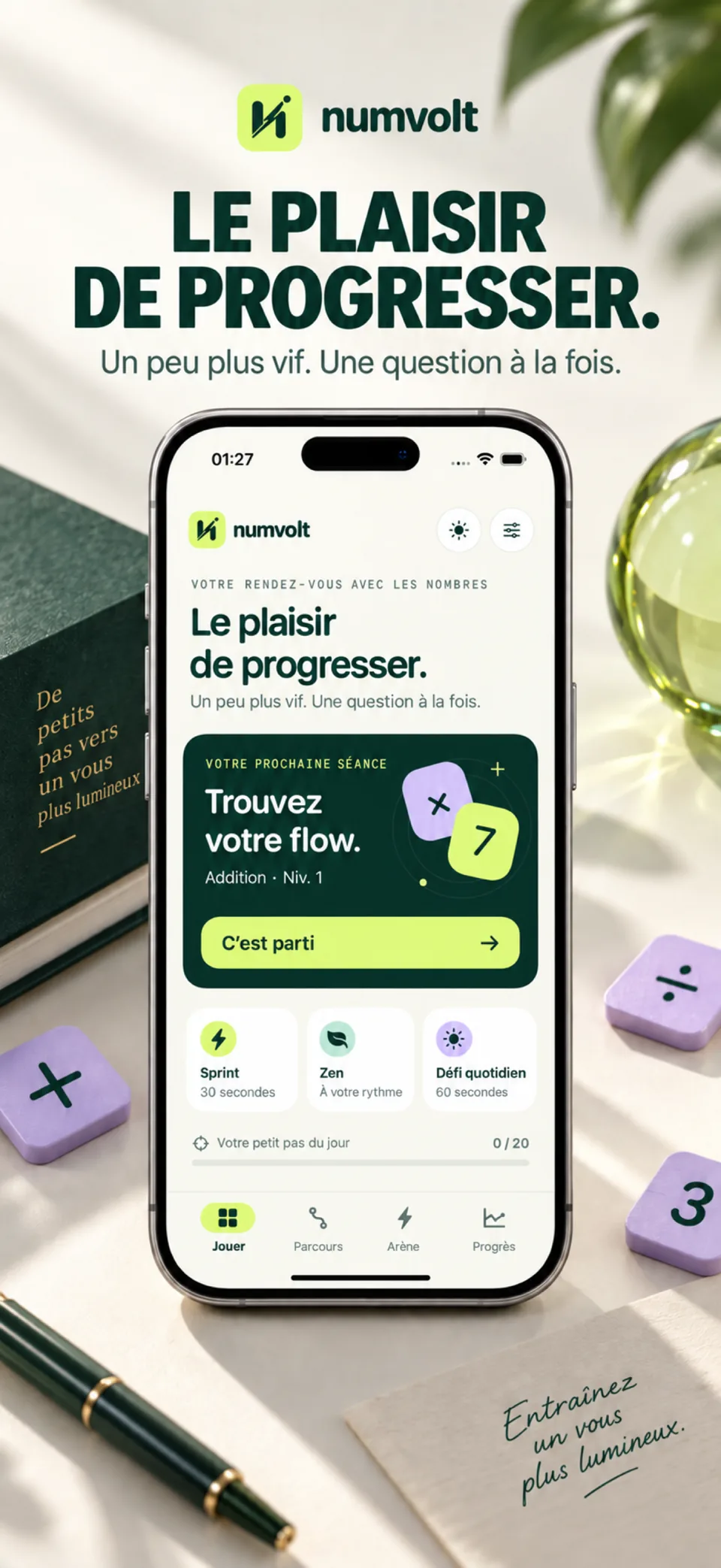 Numvolt · Le plaisir de progresser.