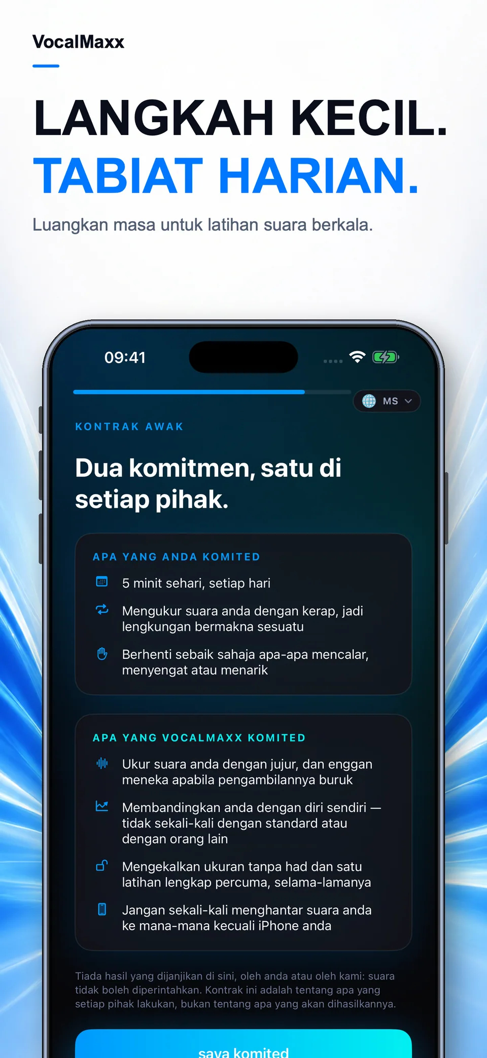 LANGKAH KECIL. TABIAT HARIAN.