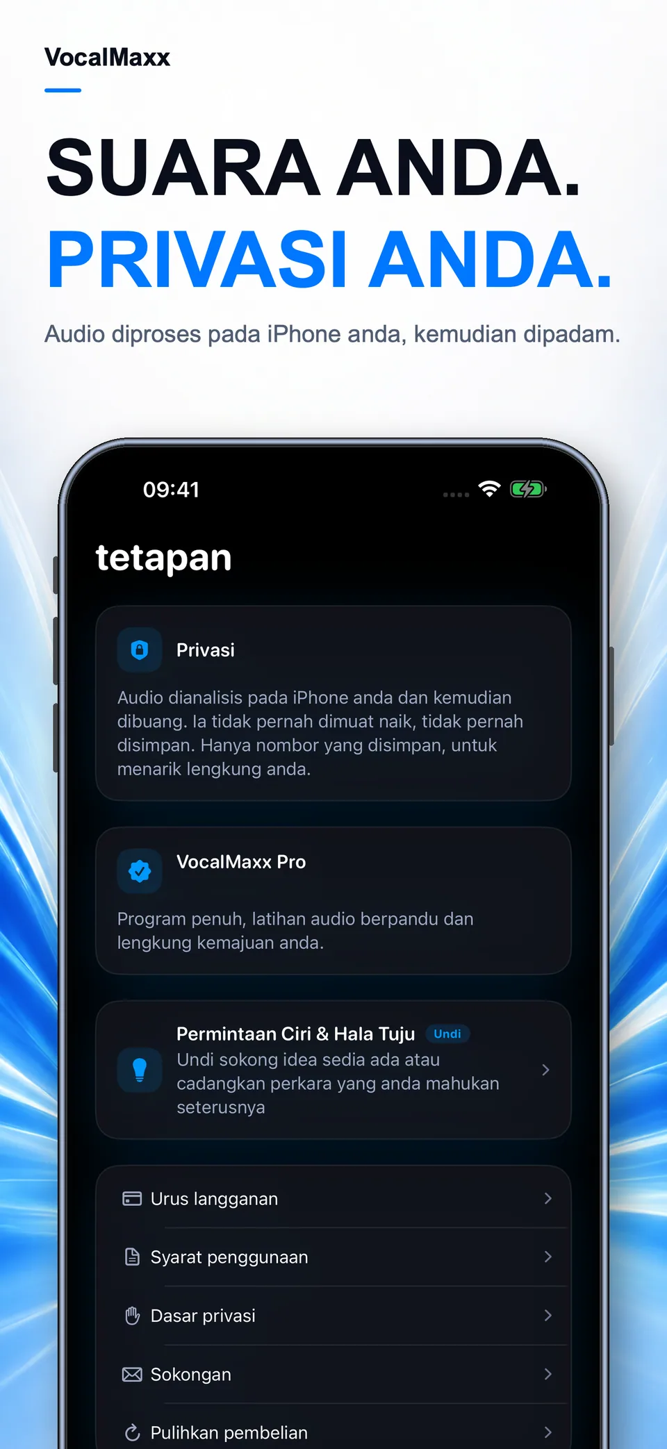 SUARA ANDA. PRIVASI ANDA.
