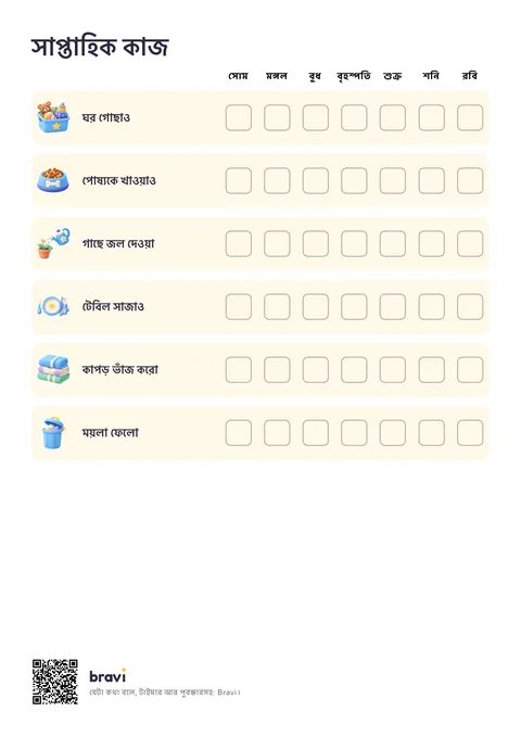 সাপ্তাহিক কাজ