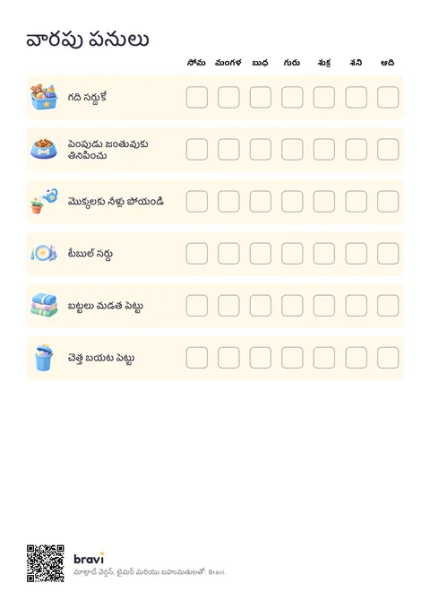 వారపు పనులు