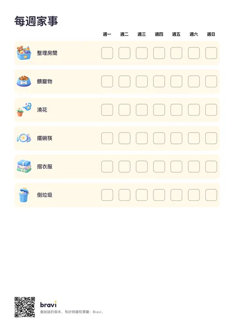 每週家事